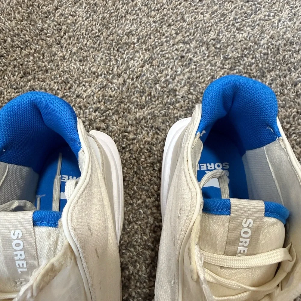 Sorel Cream and Blue Women's Sneakers - Picture 7 of 9